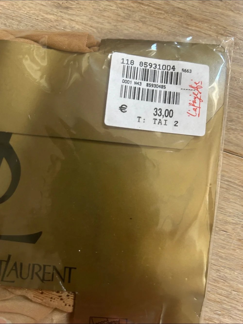 Yves Saint Laurent YSL Lycra Pantyhose  15 bas Concorde new never used